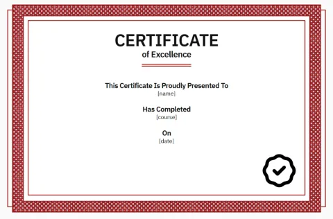 Cetificate Template
